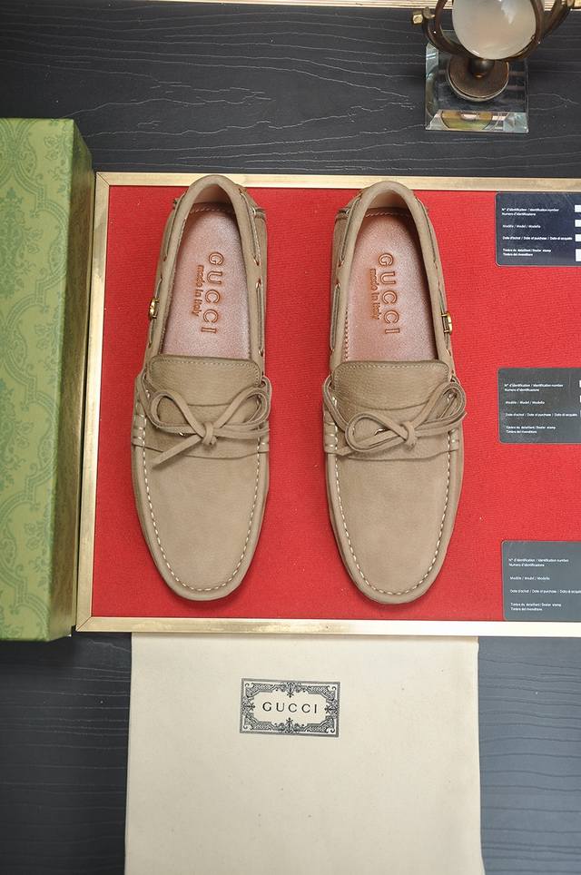 Factory Price P Gucci High-end cowhide new Gucci* Gucci loafers! Made of importe