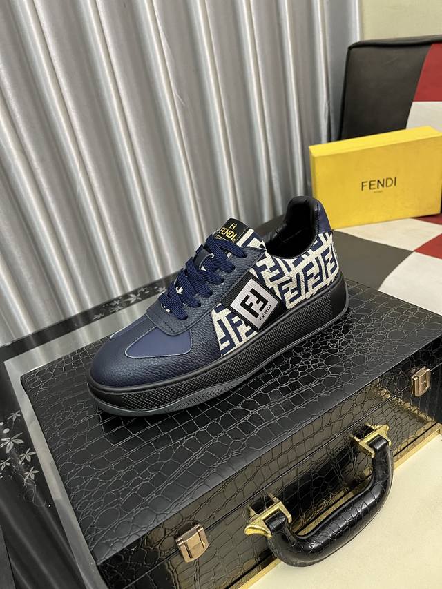 Factory Price: Fendi Classic Comfort Men's, this sophisticated sneaker is made o