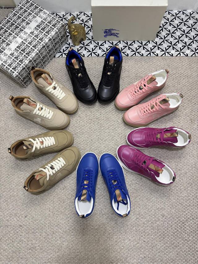 Burberry - High-end quality original Upper: imported calfskin, brand knitted pat