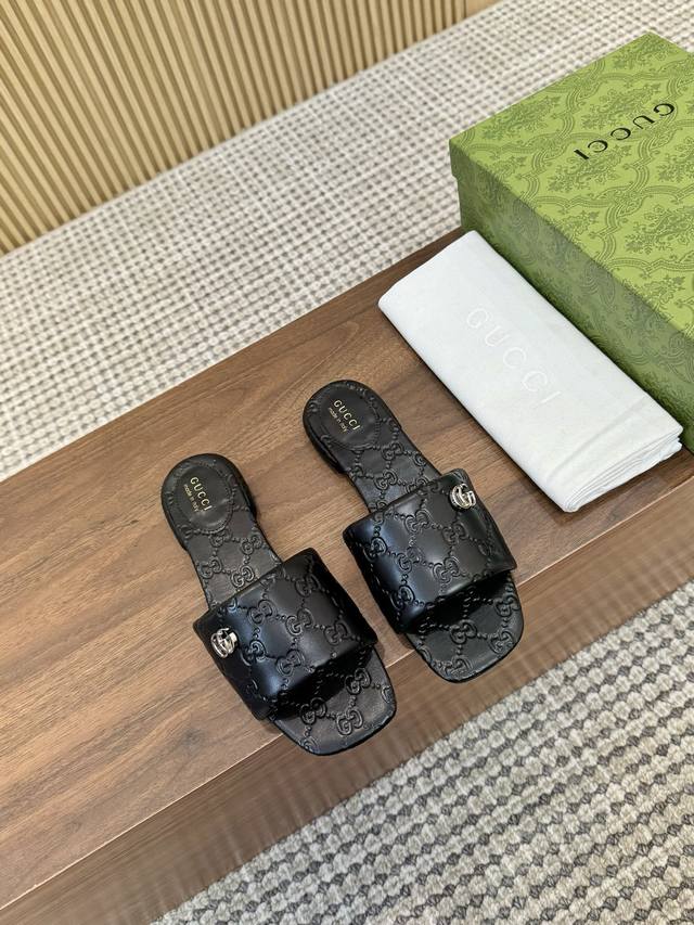 Gucci 25th season new women's slippers six colors optional size: 35-42 rubber so