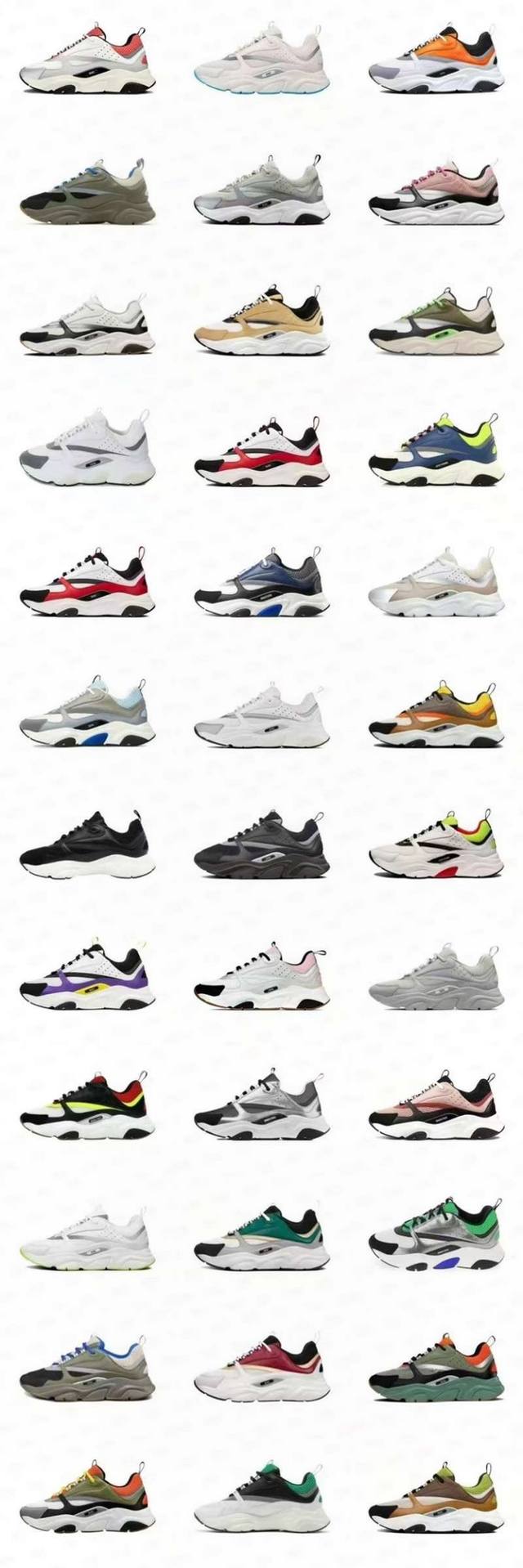 Actual price: Dior classic B22 series mesh casual sports shoes daddy shoes Origi