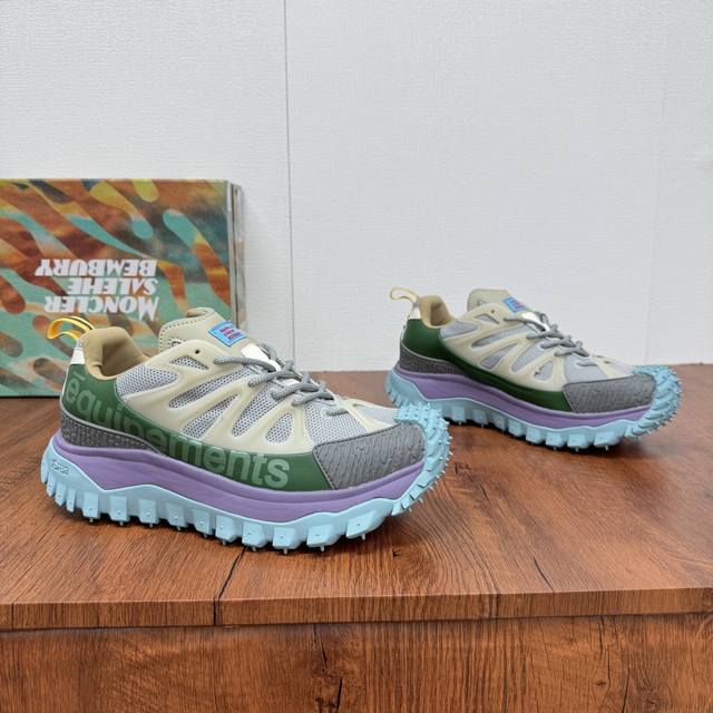 Moncler Trailgrip Amoeba couple's sneakers Salehe Bembury design Trailgrip Amoeb
