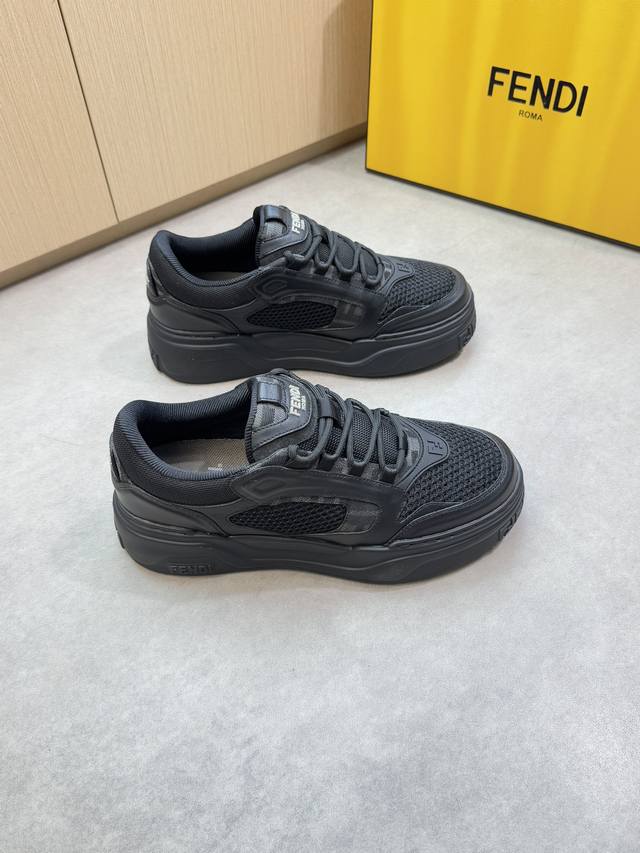 Fendi -High-end quality original casual sports shoes -Upper: imported Nappa calf