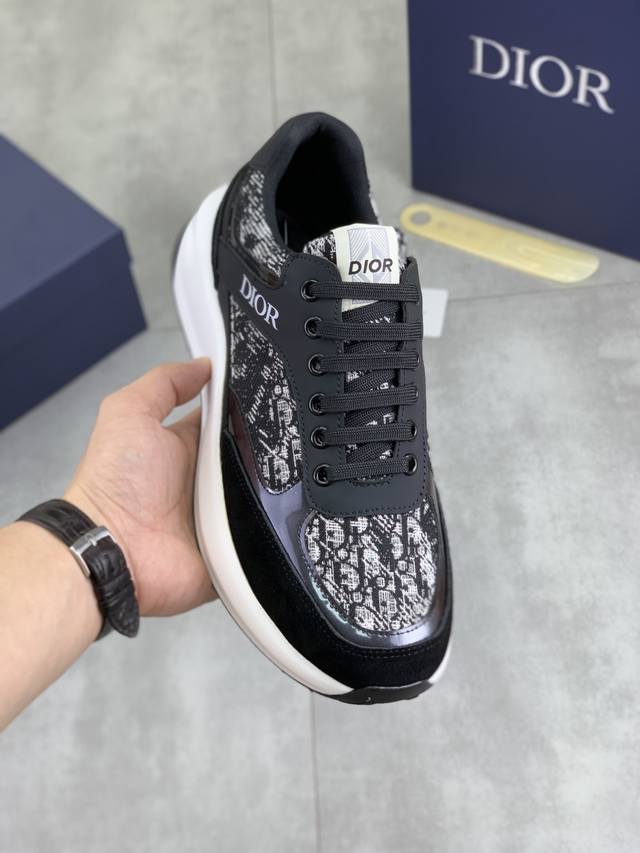 Factory P price P actual price Dior 2025 Dior original lace-up low-top men's sho