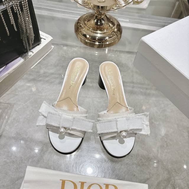 Factory J'Adior Tassel Ribbon Women's Shoes Dior Dior 2025 Spring and Summer Sho