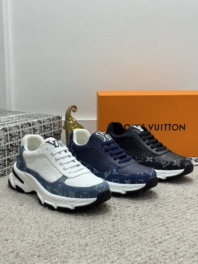 Loui* Vuitto* top original Louis Vuitton trendy and low-key men's casual shoes,