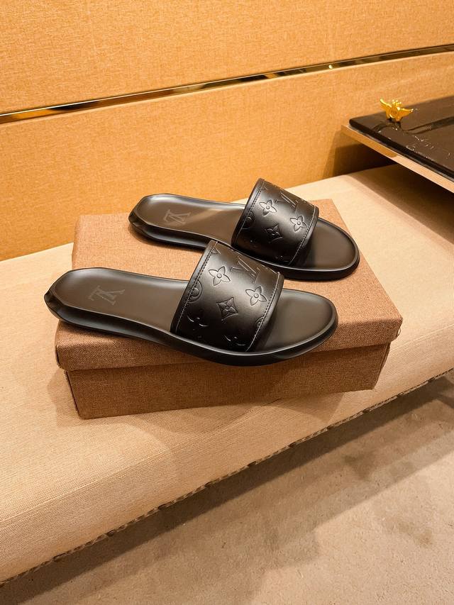 Factory P batch new Lv Louis Vuitton slippers high-end 1:1 mold customization, o