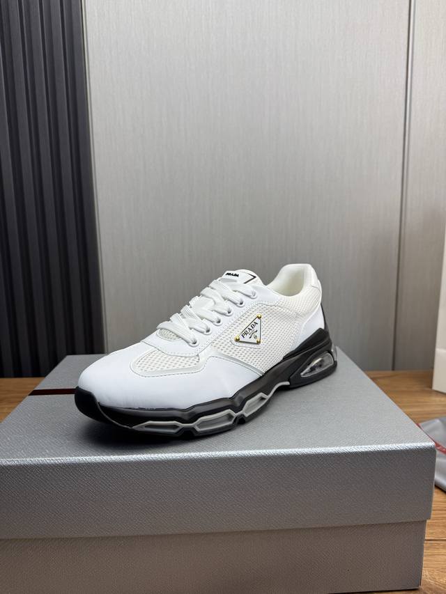 Factory P price Prada men's shoes counter hot sale, high quality shipment from o