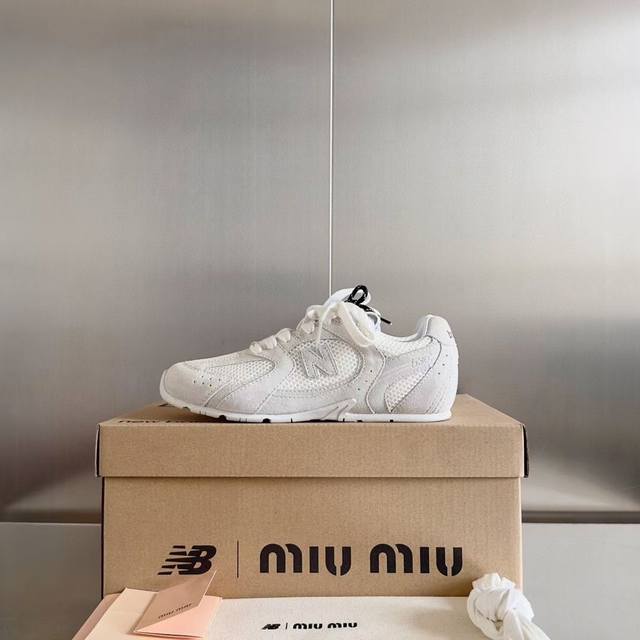 Direct sales Miumiu X New Balance joint Nb sports shoes for women Miu Miu Miu's
