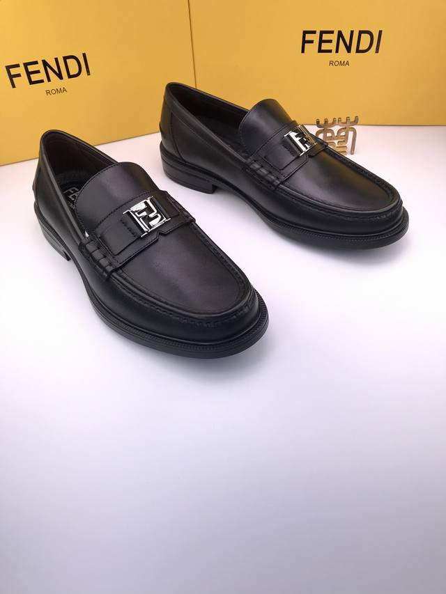 Fend* soft cowhide sole and soft surface business casual shoes Imported cowhide
