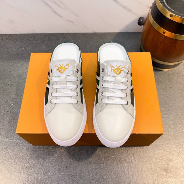 Gucci casual half-slipper men's shoes perfectly combine noble quality and fashio