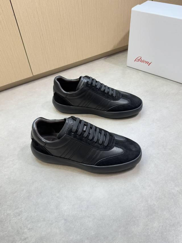 Brioni - High-end quality original casual sports shoes - Upper: imported Nappa c