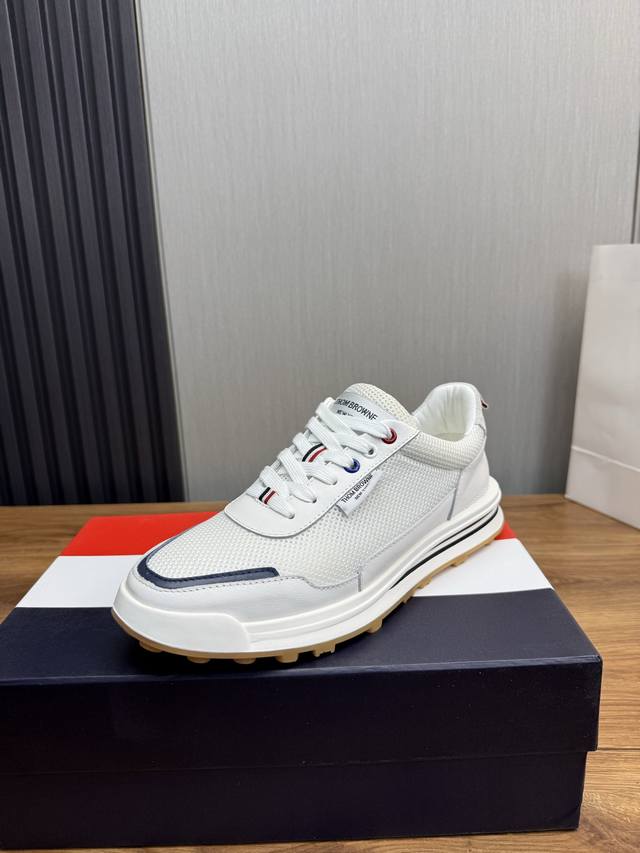 Factory P price #Thom Browne# Tb. Hot selling high-end cowhide stitching comfort