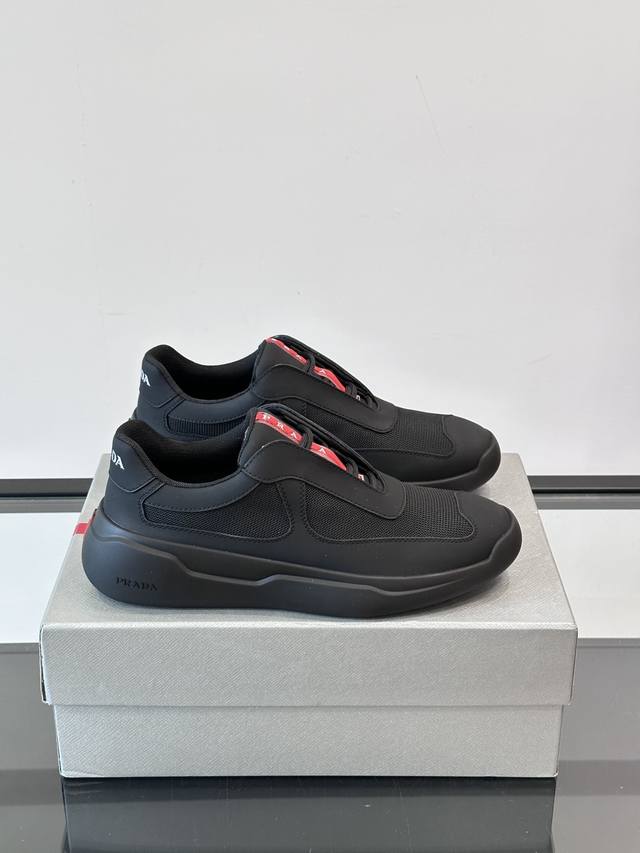 Prada Prada's new summer Bike fabric sneakers! Low-top lace-up sneakers are styl