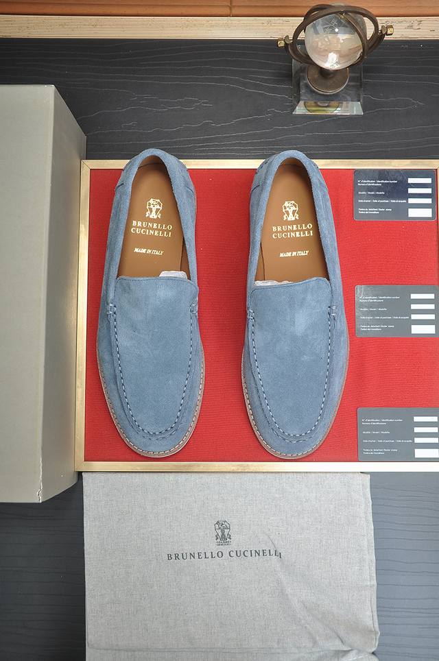 Factory Price P New Brunello Cucinelli men's casual slip-on loafers are on sale