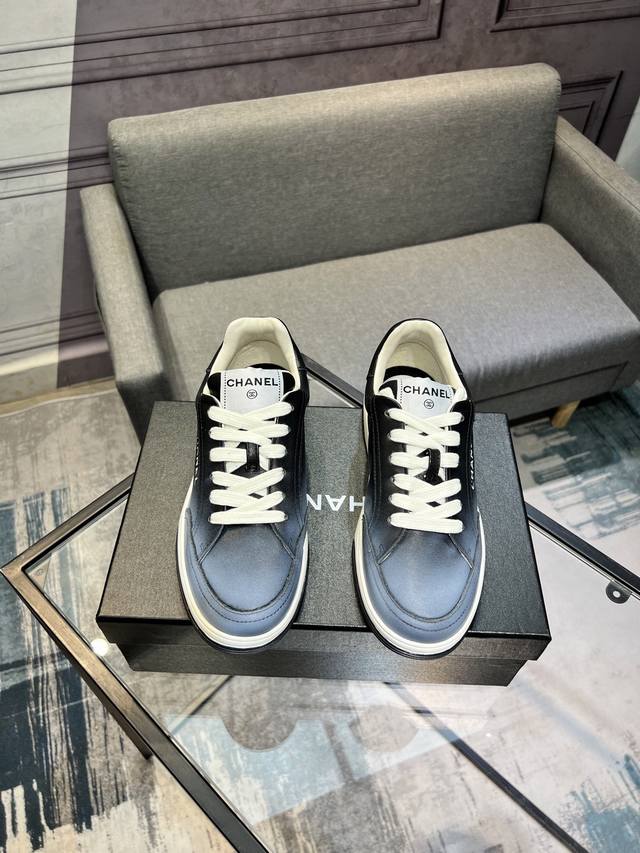 Exclusive real shot of the top version of Chanel's new panda sneakers. Panda sho