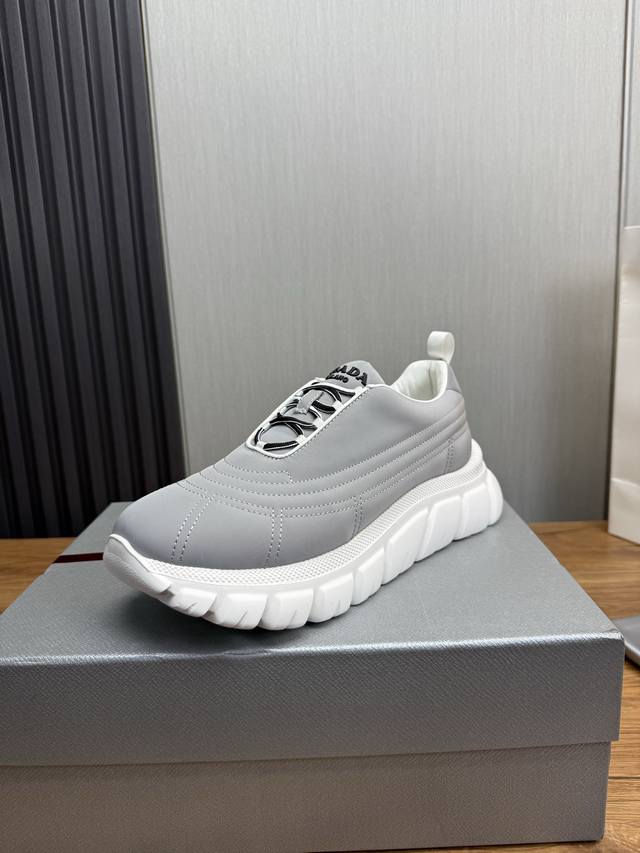 Factory P price Prada men's shoes counter hot sale, official website synchroniza