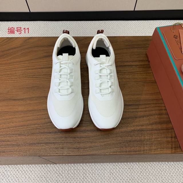 Lp Loro Piana niche Nuoyou Pia classic jogging shoes, men's lace-up casual shoes