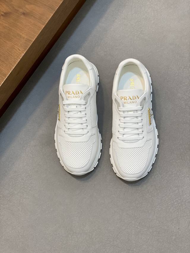 Prad* Prada 2025 new men's high-end sports shoes, this sports shoe is fashionabl