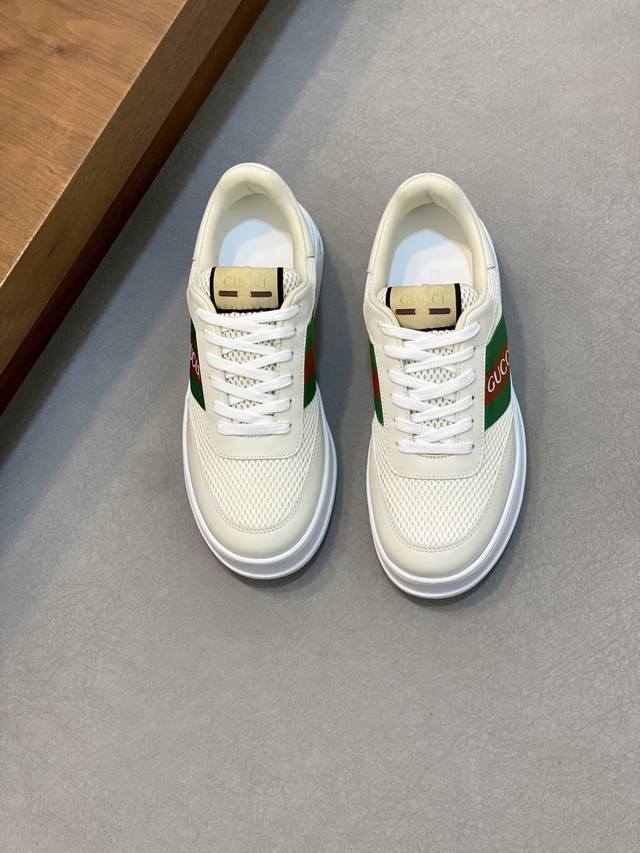 Gucci -High-end quality original -Upper: Nappa calfskin, pebbled calfskin, compu