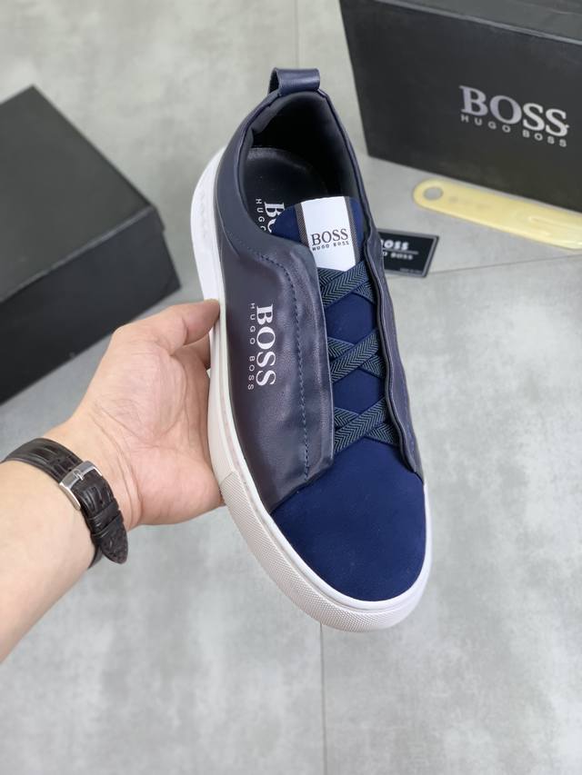 Factory P price P real price Boss 2025 original lace-up men's shoes classic high