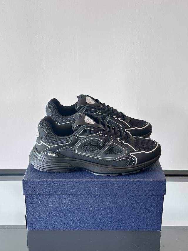 Dior B30 series sneakers, multi-color mesh fabrics and multi-color technical fab