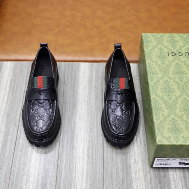 Factory Price Pp: GUCCI. Gucci men's business casual leather shoes, top quality