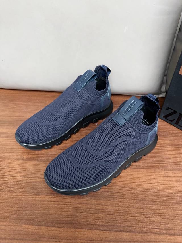 Adjusted factory P price Men's men's sports shoes original Zegna counter classic
