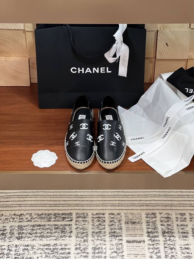 Chane* Spring Espadrilles Fisherman Shoes Chanel Classic Style! Exclusive purcha