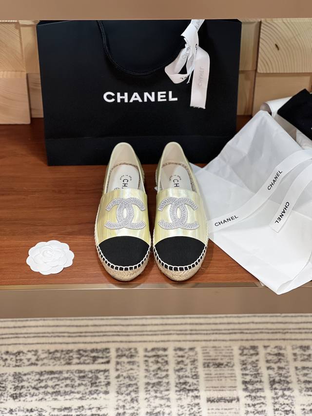 Chane* Spring Espadrilles Fisherman Shoes Chanel Classic Style! Exclusive purcha