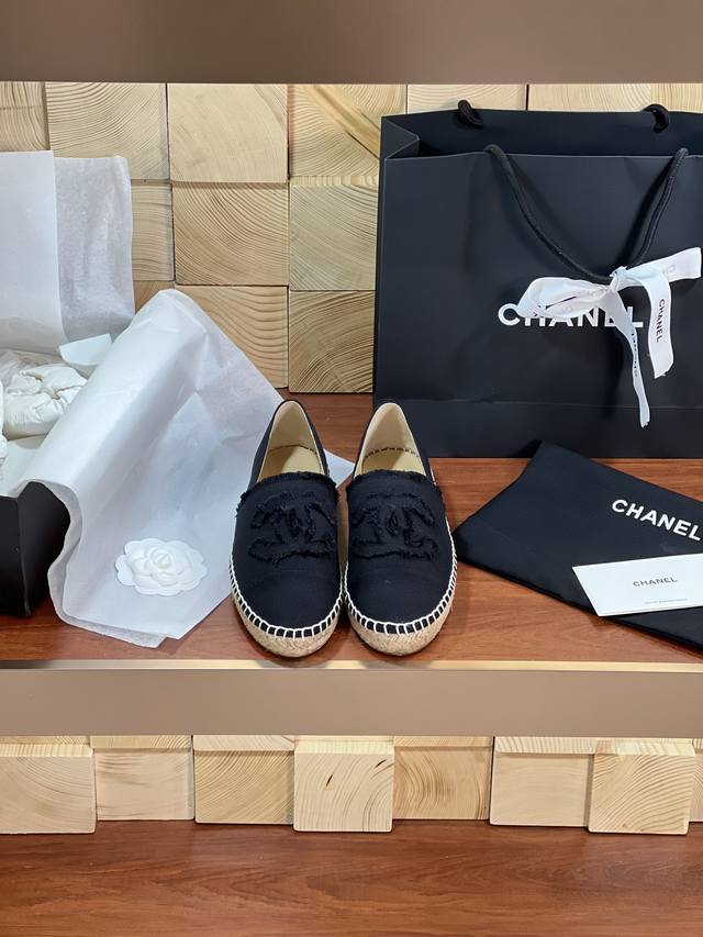 Chane* Espadrilles Fisherman Shoes Denim Series Chanel Classic Style! Exclusive