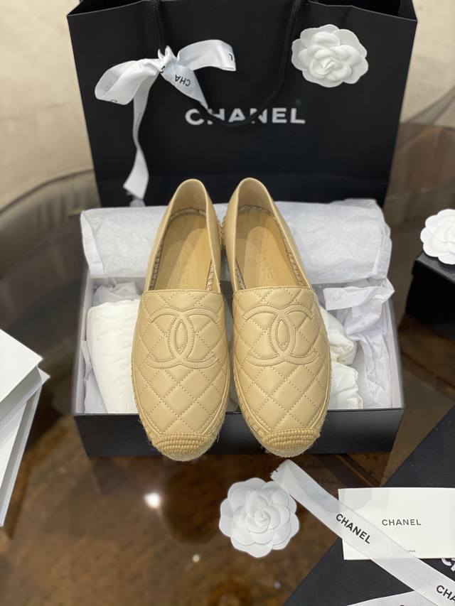 Chane* New Espadrilles Fisherman Shoes, Chanel Classic Style! Exclusive original