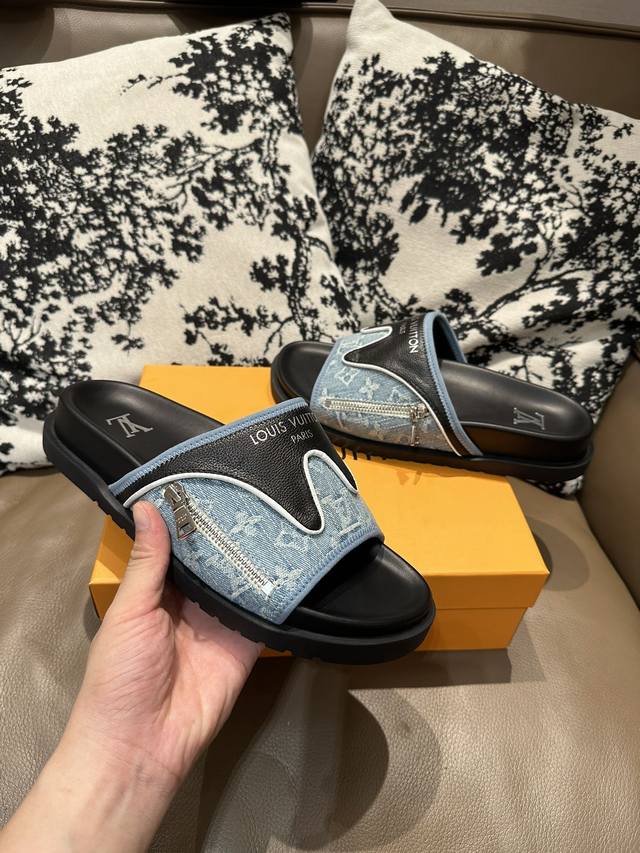 Lv zipper new style, cowhide surface, sheepskin lining, size 36-46
