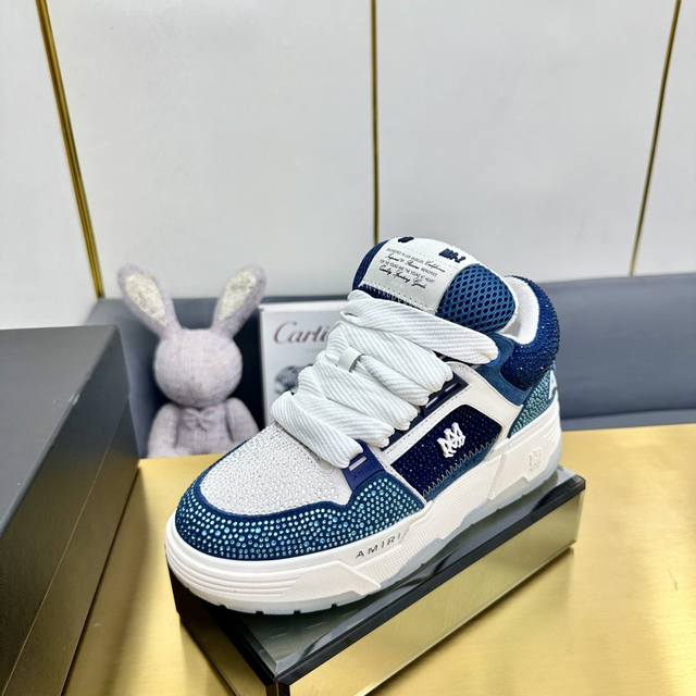 Top version Amiri's new spring and summer Ma-1 loafers Couple's casual sports sh