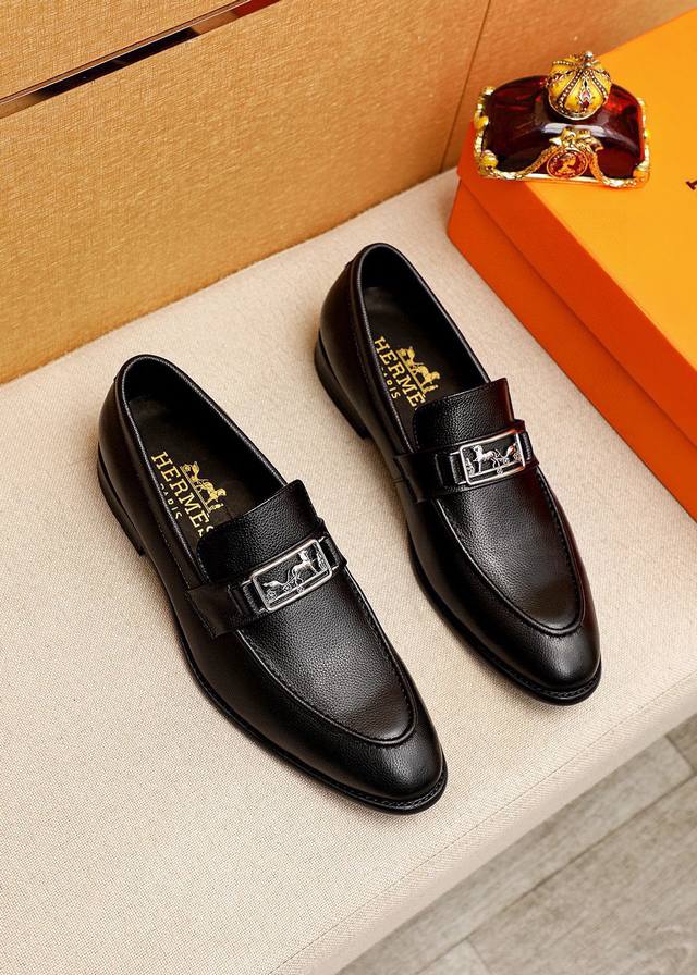 Product trademark: Hermes Hermes casual leather shoes Regular size: 39-44 38.45.
