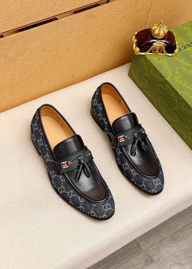 Product trademark: Gucci casual leather shoes Regular size: 39-44 38.45 Customiz