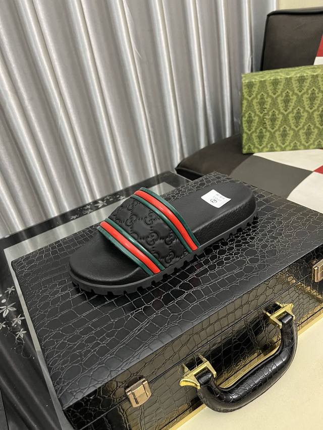 Factory Price: Gucci slippers, upper material Eva technology, embossed brand log