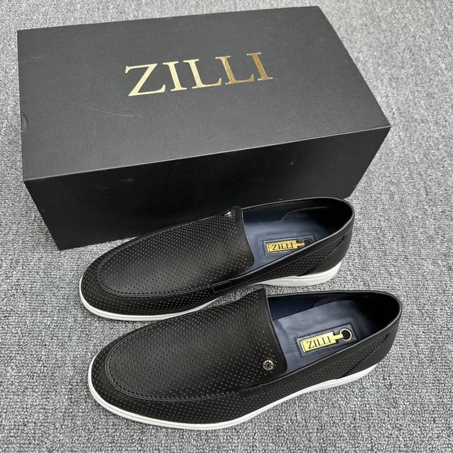 Zilli French luxury men's shoes are simple and free-flowing, with both form and