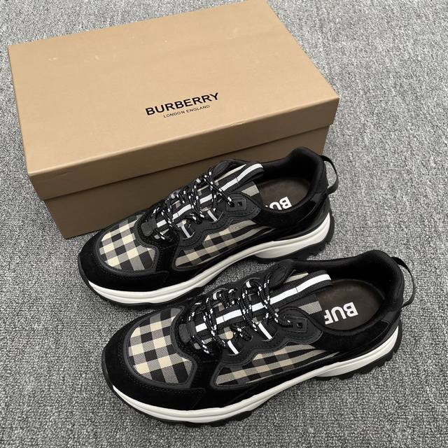Burberr men's height-increasing sports shoes! High-end quality, the upper is mad