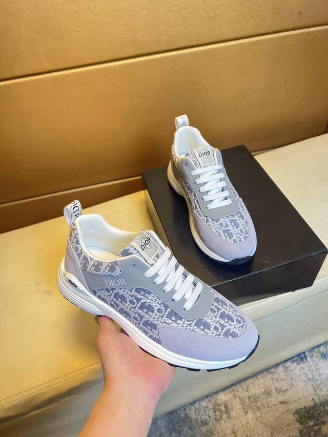 P Dior unique modern style sports shoes. Casual loafers original leather sheepsk