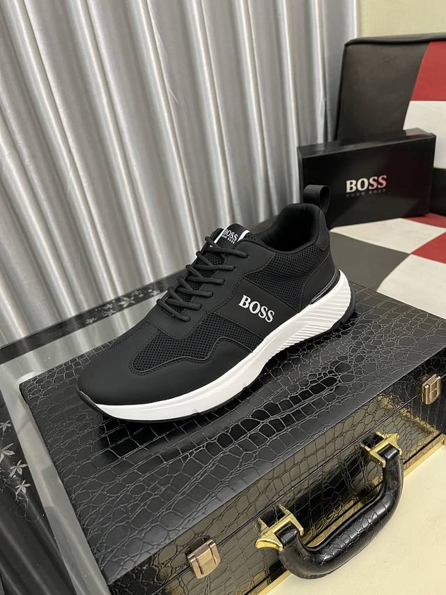 Boos men's casual shoes original quality uppers made of imported calfskin, super