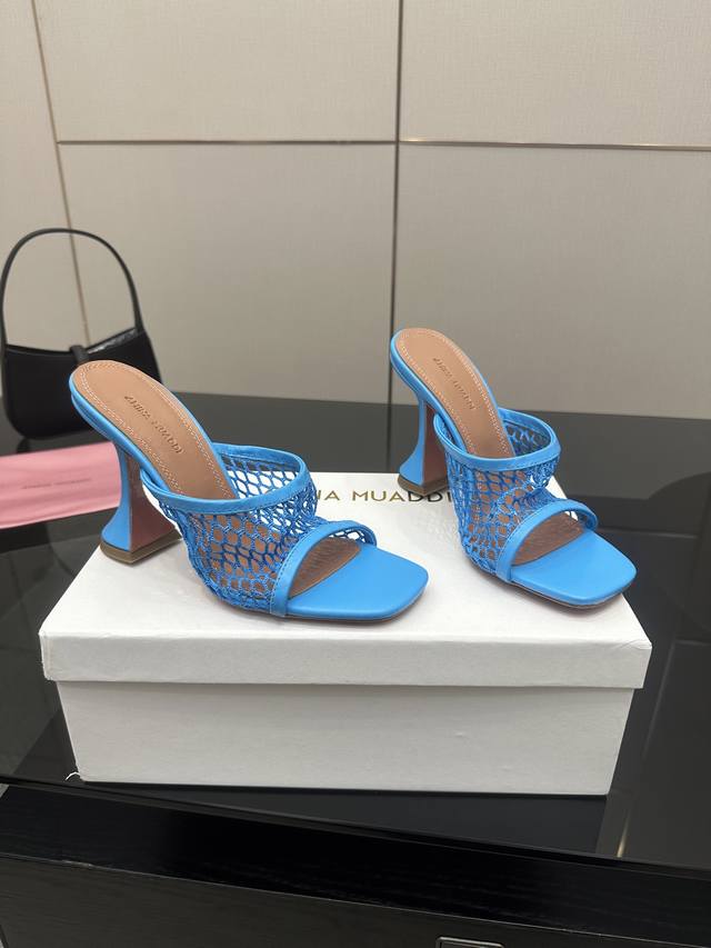 Top version mesh 310 diamond surface Amina Muaddi sparkling diamond beautiful hi