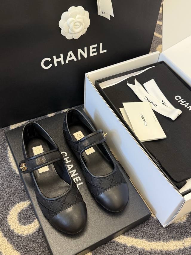 Chanel Coco Beach series hot-selling dense yarn Mary Jane This shoe upper is mes