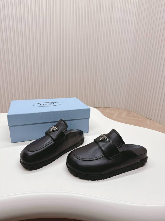 Latest series! Prada's new spring and summer sandals, triangle buckle bread half