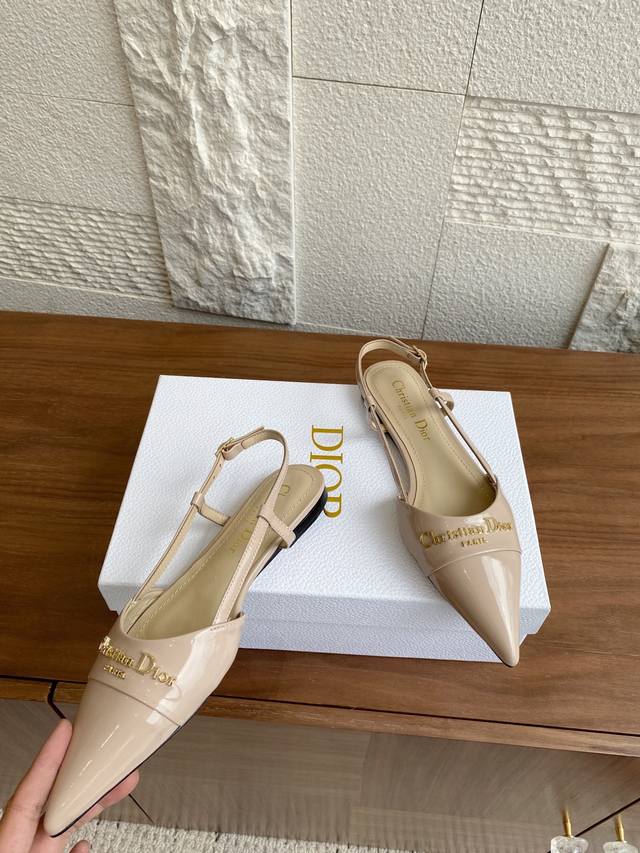 Top version: : Top grade Dior 25Ss Spring and Summer New Dior My Boy Pointed Fla