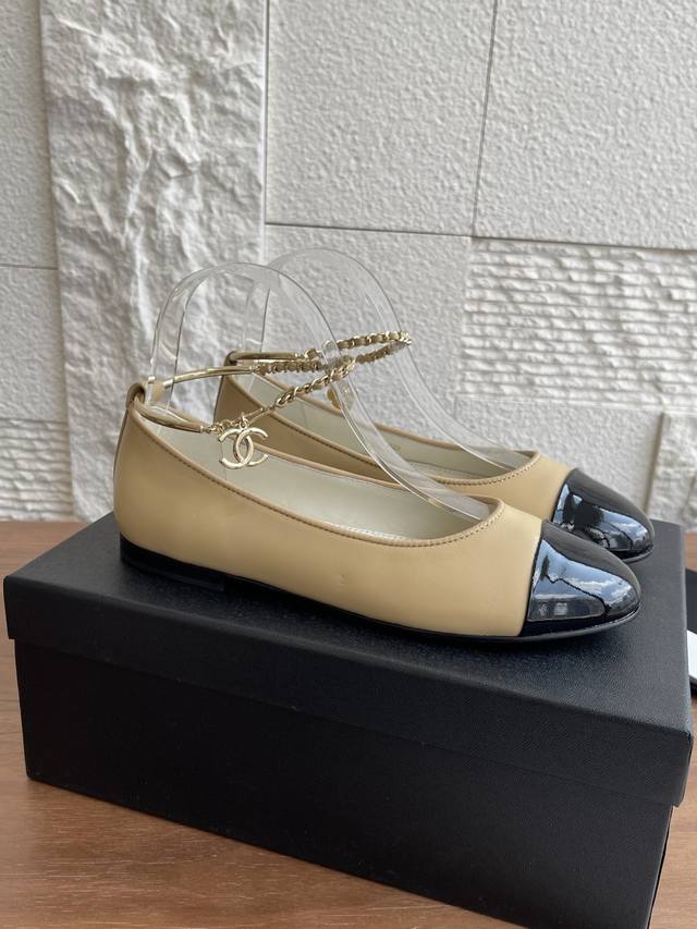 Top version: Chanel 25Ss Spring and Summer new flat-soled Mary Jane This Chanel