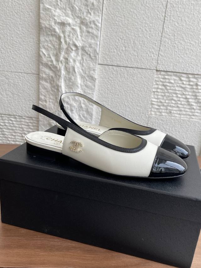 Top version: Chanel 25Sss Spring and Summer new style flat sandals with empty ba