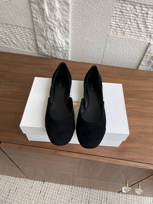 Top version: The Row 25Ss Spring and Summer new Mary Jane ballet shoes The Row's