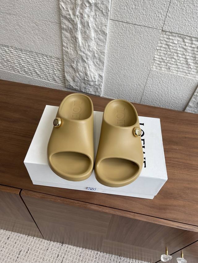 Top version: Loewe 25Ss Spring and Summer new bubble beach shoes and slippers Lo
