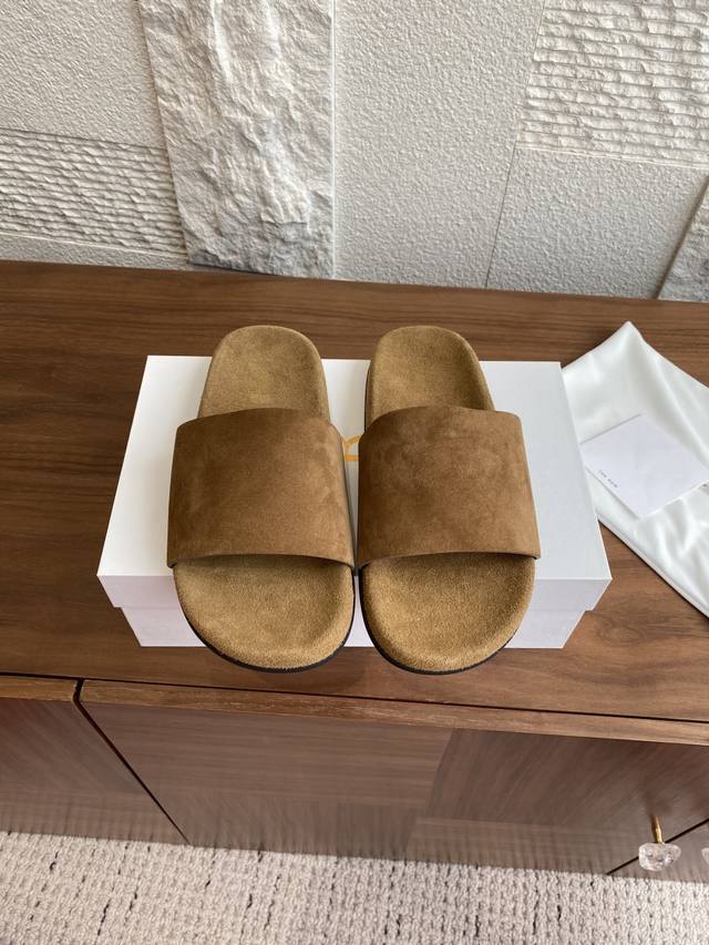 top version: The Row 25Ss summer new flip flops beach flat slippers Therow never